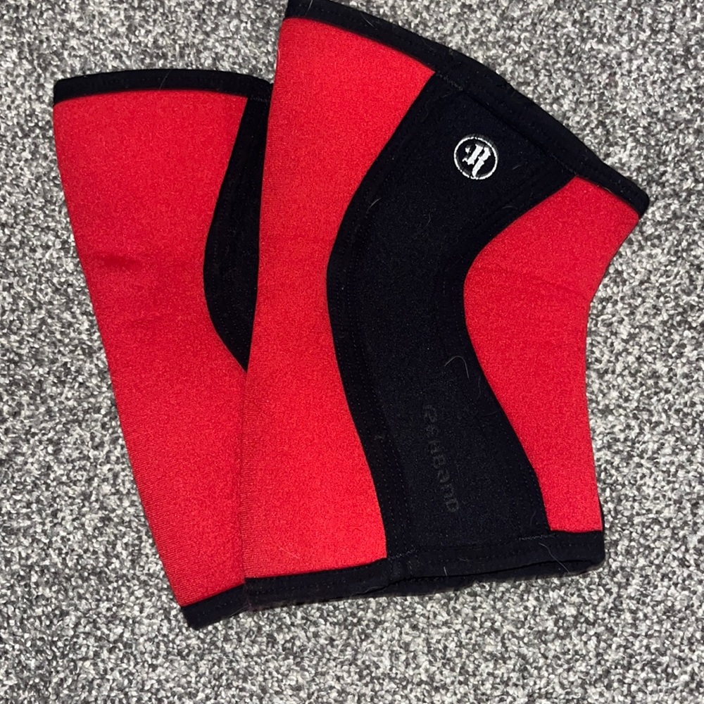 Rehaband knee sleeve pair size medium red